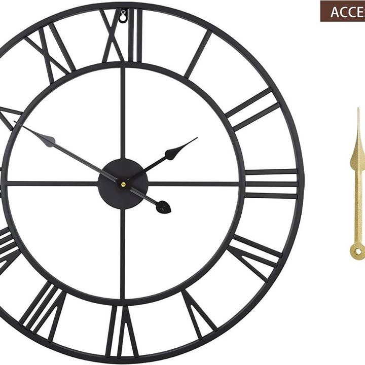 Playful Tail - Wholesale Wall Clock - Bulova C4820 Carmen Black Indoor/Outdoor 45" Wall Clock