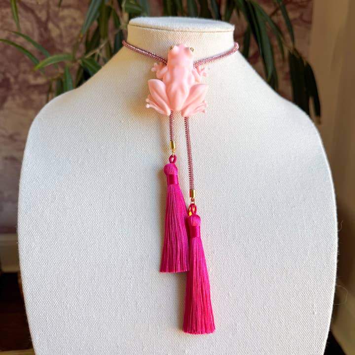 Glitzernder Baumfrosch-Bolo Nr. 2 für den Großhandel von Rahya Jewelry Design