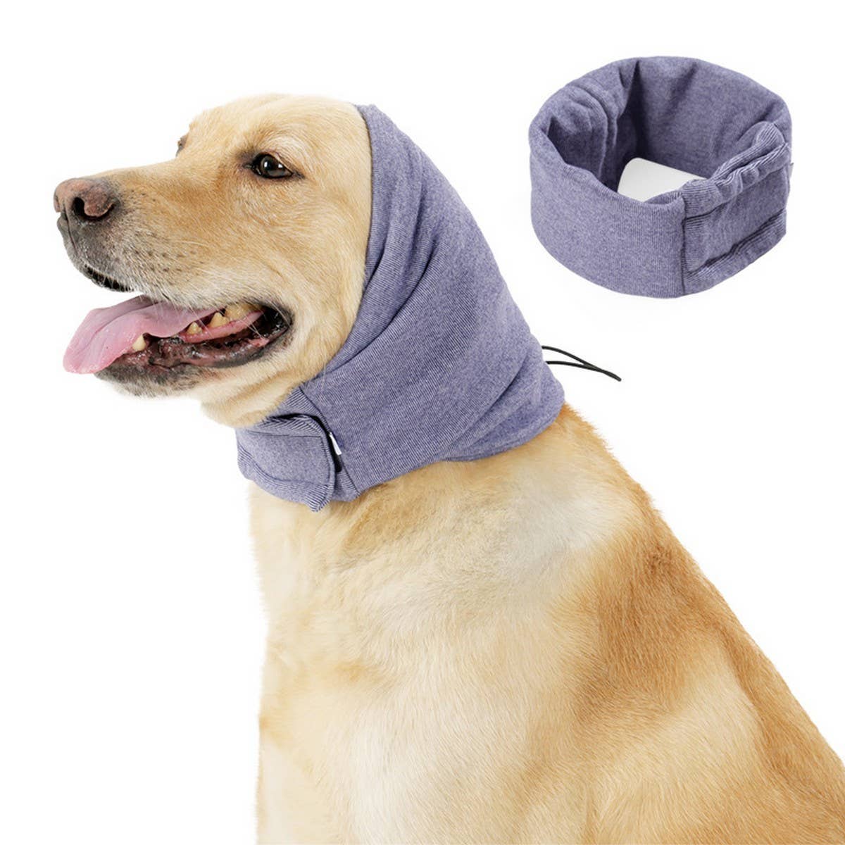 PAWPAWwholesale - Wholesale Pet Snood - Dog - Pet Ear Muffs Dog Calming Head Wrap Adjustable_CWMM74701