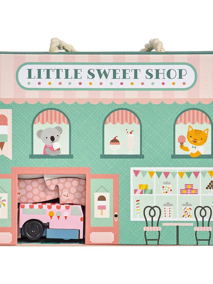 Wind Up & Go Sweet Shop Play Set for wholesale by Chronicle Books