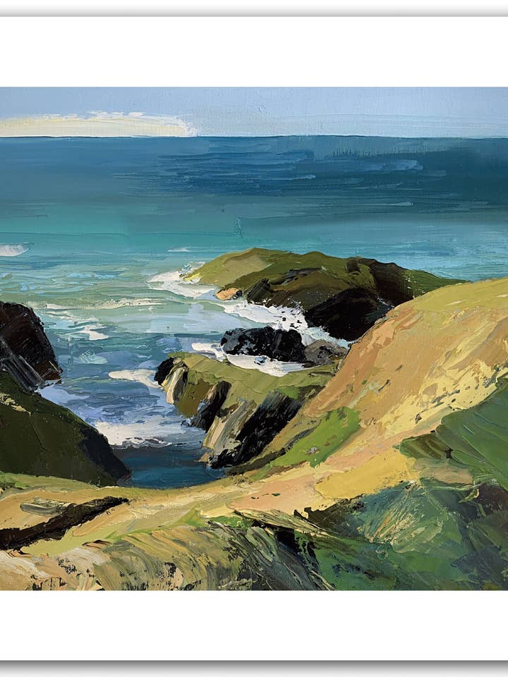 NC422 Küstenpfad Whistling Sands - Sarah Carvell für den Großhandel von Cardiau Nico Cards