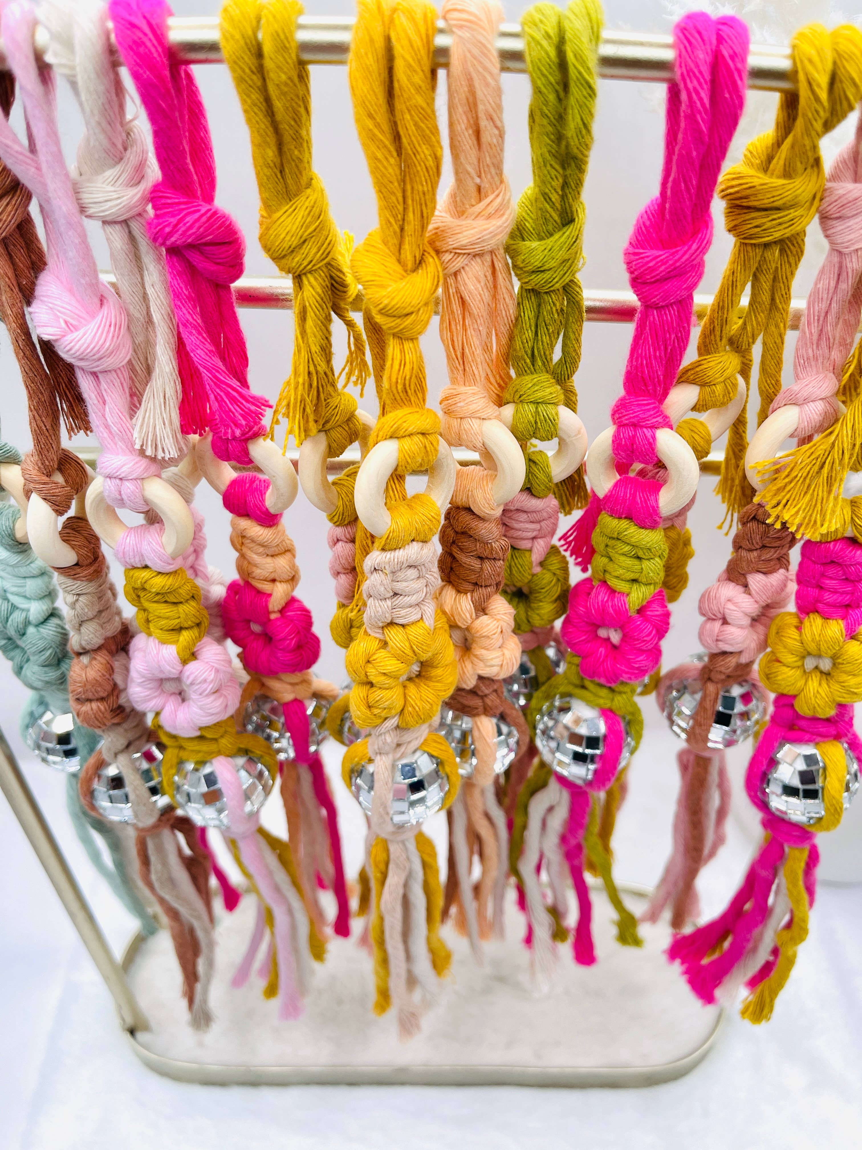 MarissaDDesigns - Wholesale Car Decorative Charm - Women's - Disco Ball Flower Car Charm – Groovy Mirror Accessory 4