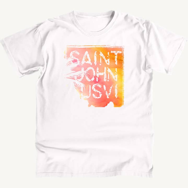 Sunset Brush Premium Tee for wholesale by Salt Water Colours