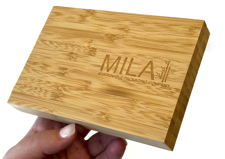 Mila Sustainable Packaging Company - Wholesale Makeup Storage Box - Large Handcrafted Bamboo Magnetic Makeup Palette6