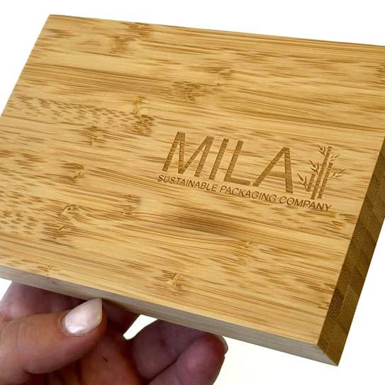 Mila Sustainable Packaging Company - Wholesale Makeup Storage Box - Large Handcrafted Bamboo Magnetic Makeup Palette6