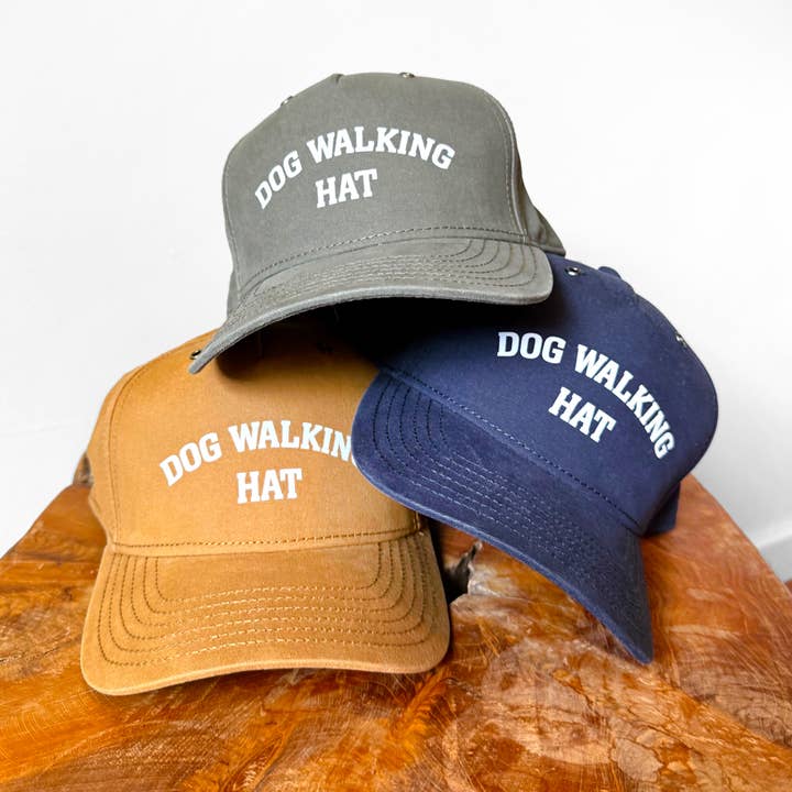 Dog Walking Hat – Classic Cotton Dad Cap for wholesale by Poppy & Lou