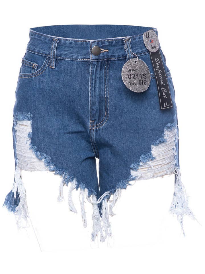 High Waisted Boyfriend Shorts for wholesale by U Jeans