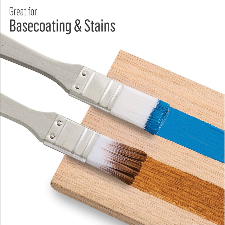 Plaid Crafts - Wholesale Paint/Wax Brush - FolkArt White Nylon Chip Brush Set 3 Piece5