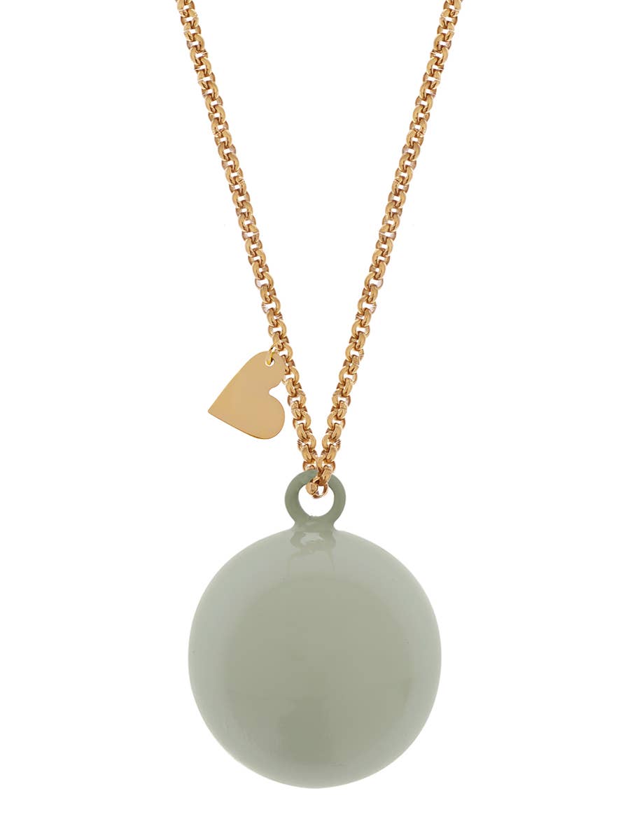 Proud MaMa - Wholesale Pendant/Charm Necklace - ID-595
Bola pregnancy necklace
Feline grey/mint ∅ 20 mm