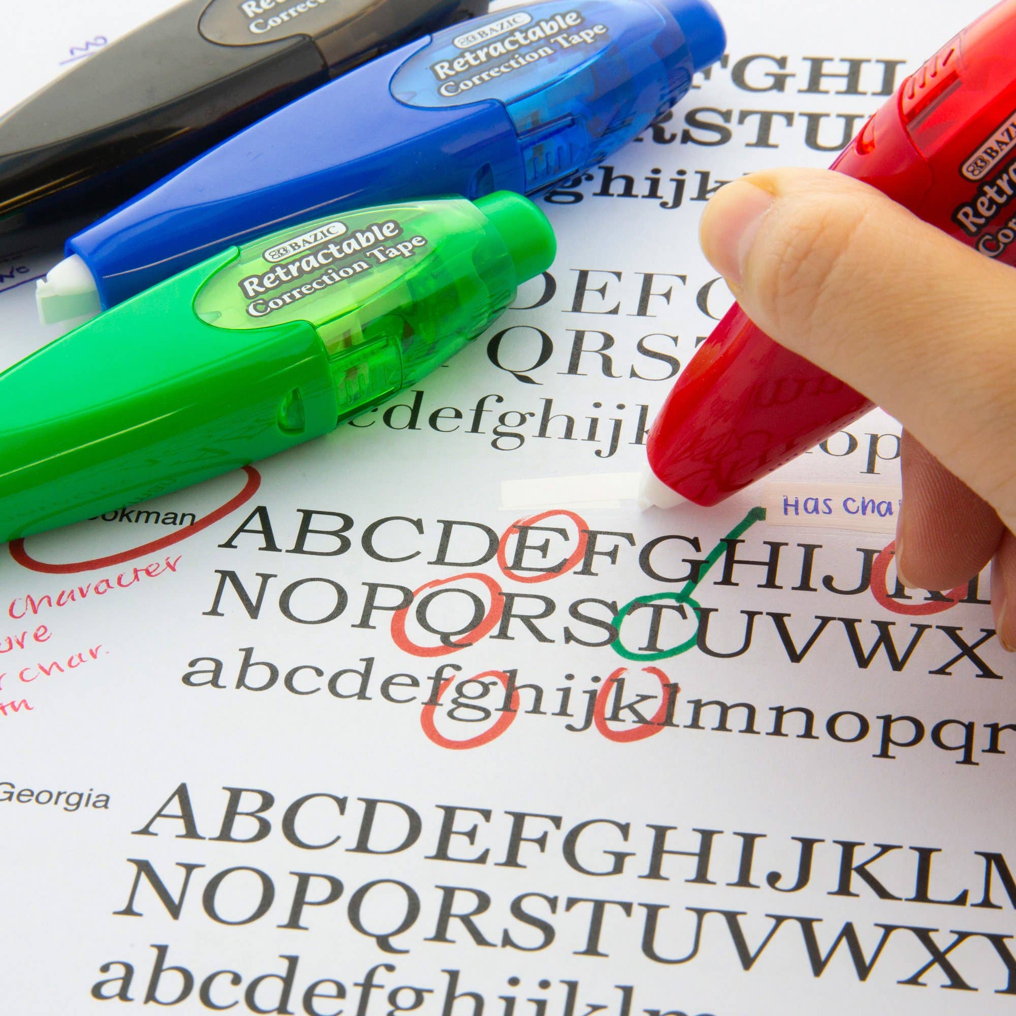 Luna Office Supply -  Everyday Essential - Wholesale Tape - 5 mm x 196" Retractable Correction Tape3