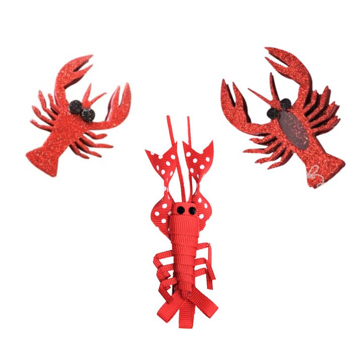 2,25" GLITTER LANGOESTEN OP KNIJPCLIP voor wholesale door Beyond Creations, LLC