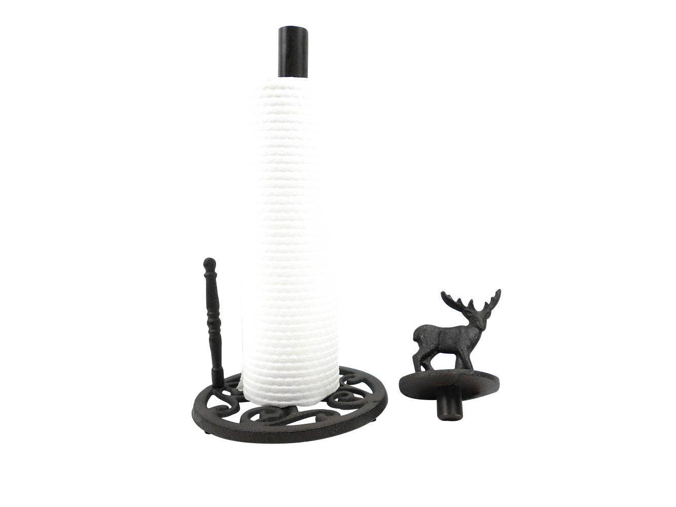 Hampton Ironworks - Wholesale Paper Towel Holder - Cast Iron Moose Kitchen Paper Towel Holder 16"1
