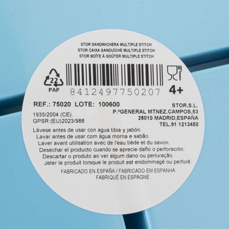 Stor – wholesale Lunchlåda - Barn – Stor matlåda Multiple Stitch Palms med flera fack3