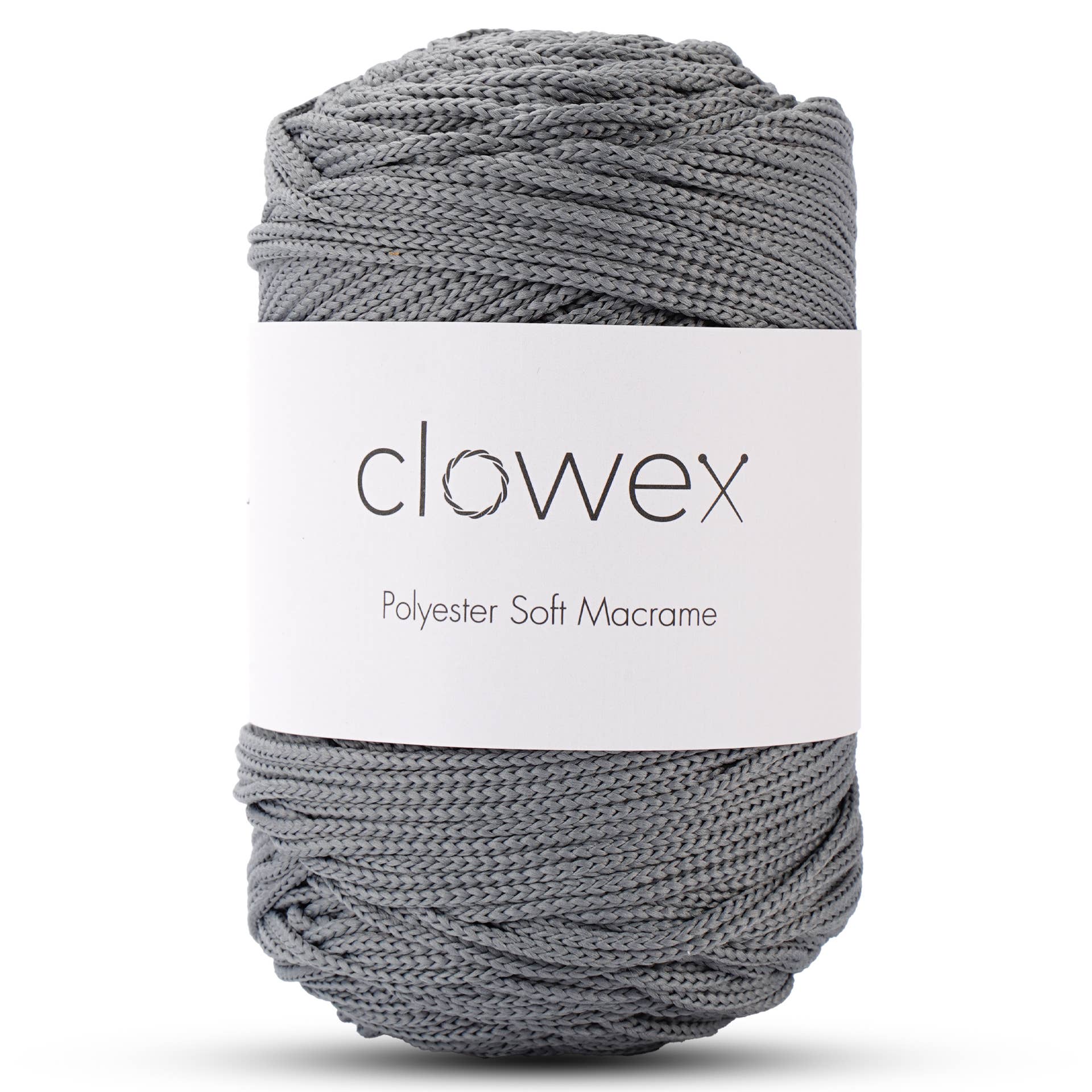 Clowex Textile LLC - Vente Fils à tricoter - Corde Macramé Douce en Polyester 2,5 mm, Fil de Corde Tressé Coloré4