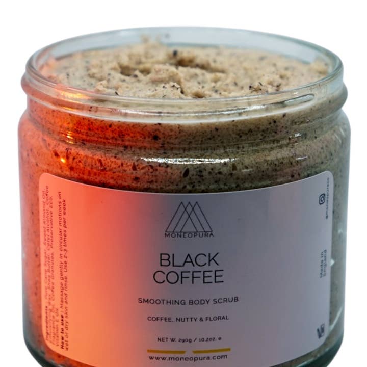 Moneopura - Wholesale Body Scrub/Exfoliant - BLACK COFFEE BODY SCRUB - 8.4oz/250ml2