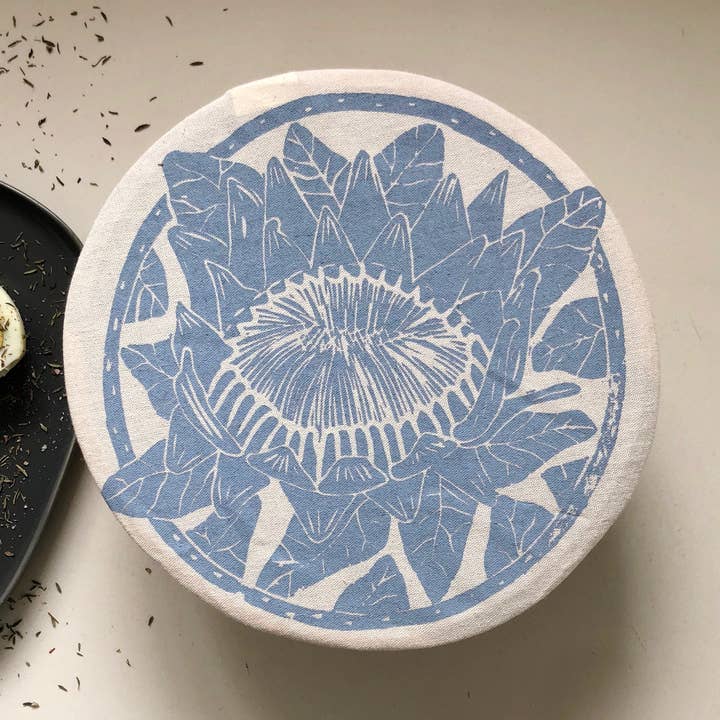 Spaza Store - Wholesale Food storage wrap/bag - Dish Cover Small - Protea Print0