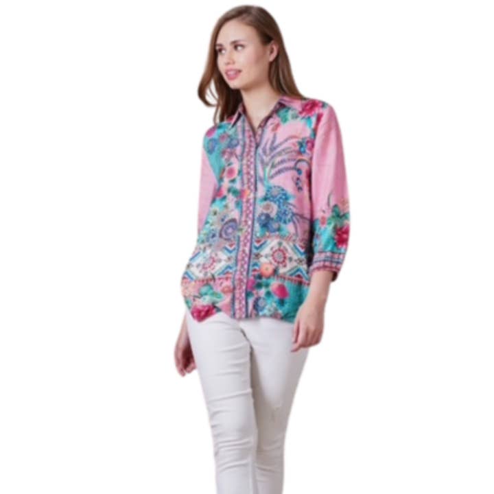 2215-1081B Emily Rose Viscose Top for wholesale by VeraMay