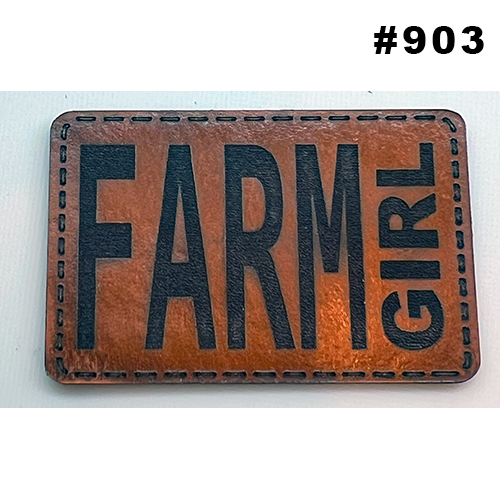 Wild Heritage Apparel - Venta al por mayor Accesorio para sombrero - Hombre - Parche de sombrero de cuero grabado personalizado26