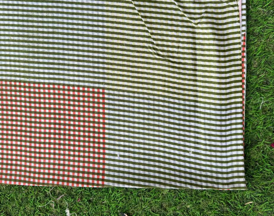 GYPSY STUDIO – Engroshandel Stofmaling – Nyt tjekdesign bomuldskjole gardiner pude pudebetræk stof0