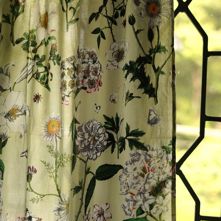 Annahmol - Wholesale Curtain - Vintage Inspired Botanical Sheer Curtains: Assorted Prints62