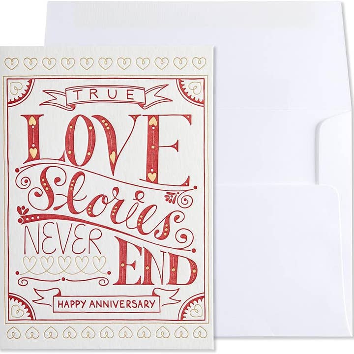 True Love Stories Anniversary Card for wholesale by NIQUEA.D