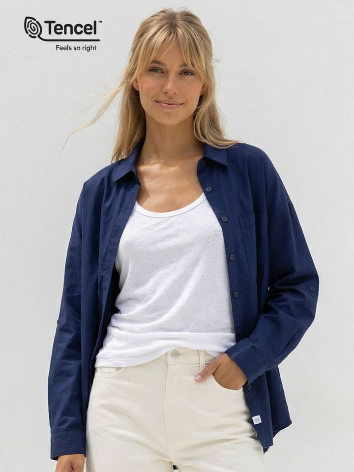 Camisa holgada con bolsillo para venta al por mayor de Naked Zebra