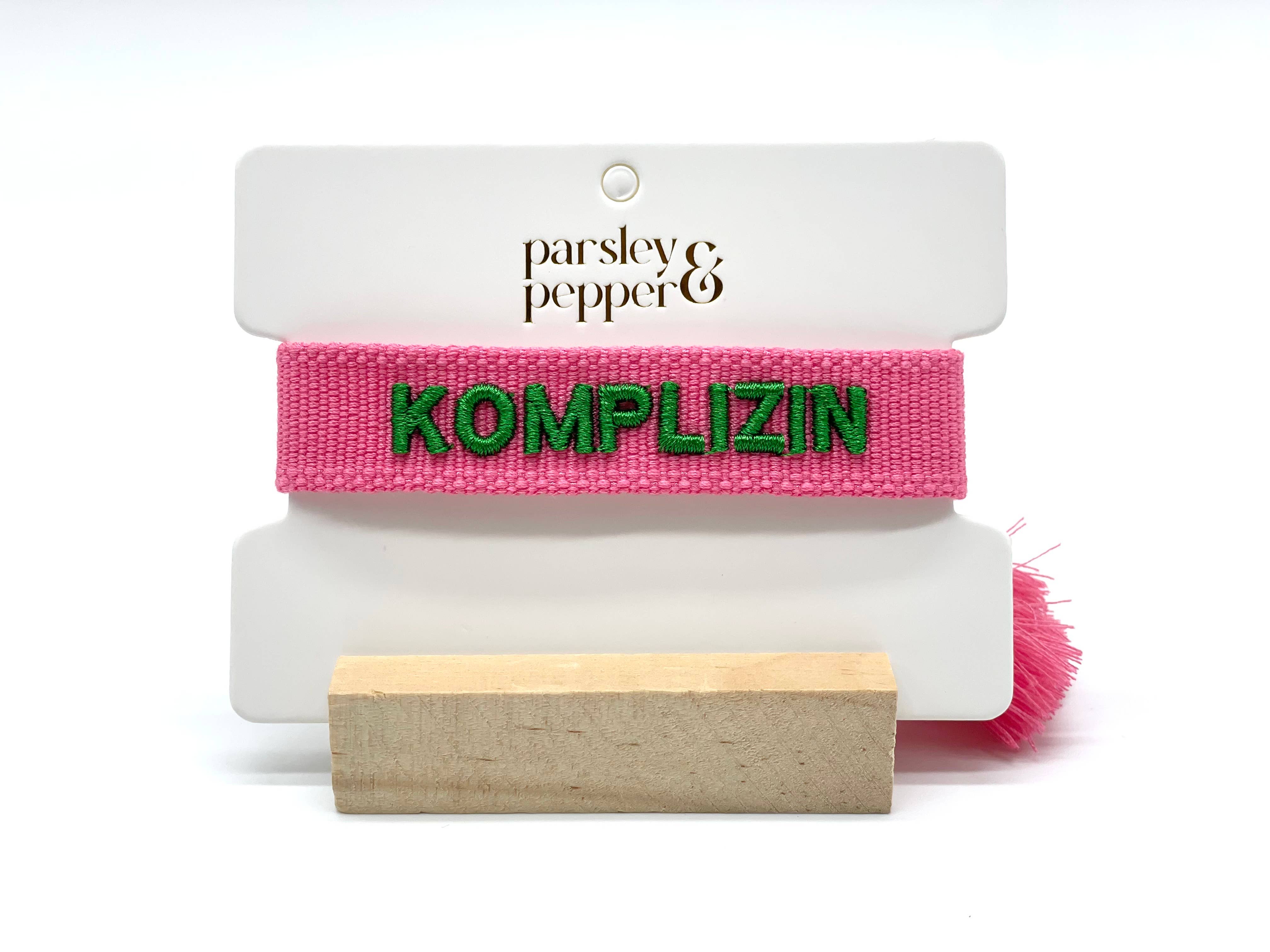 Parsley & Pepper - Wholesale Woven/Braided Bracelet - KOMPLIZIN Statement Bracelet woven, embroidered0