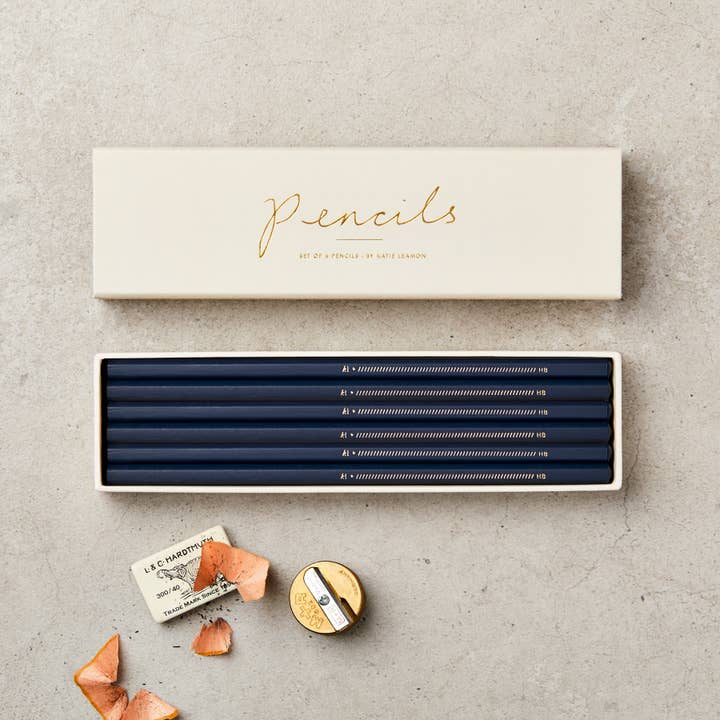 Katie Leamon - Wholesale Pencil - Navy Boxed Pencils - HB