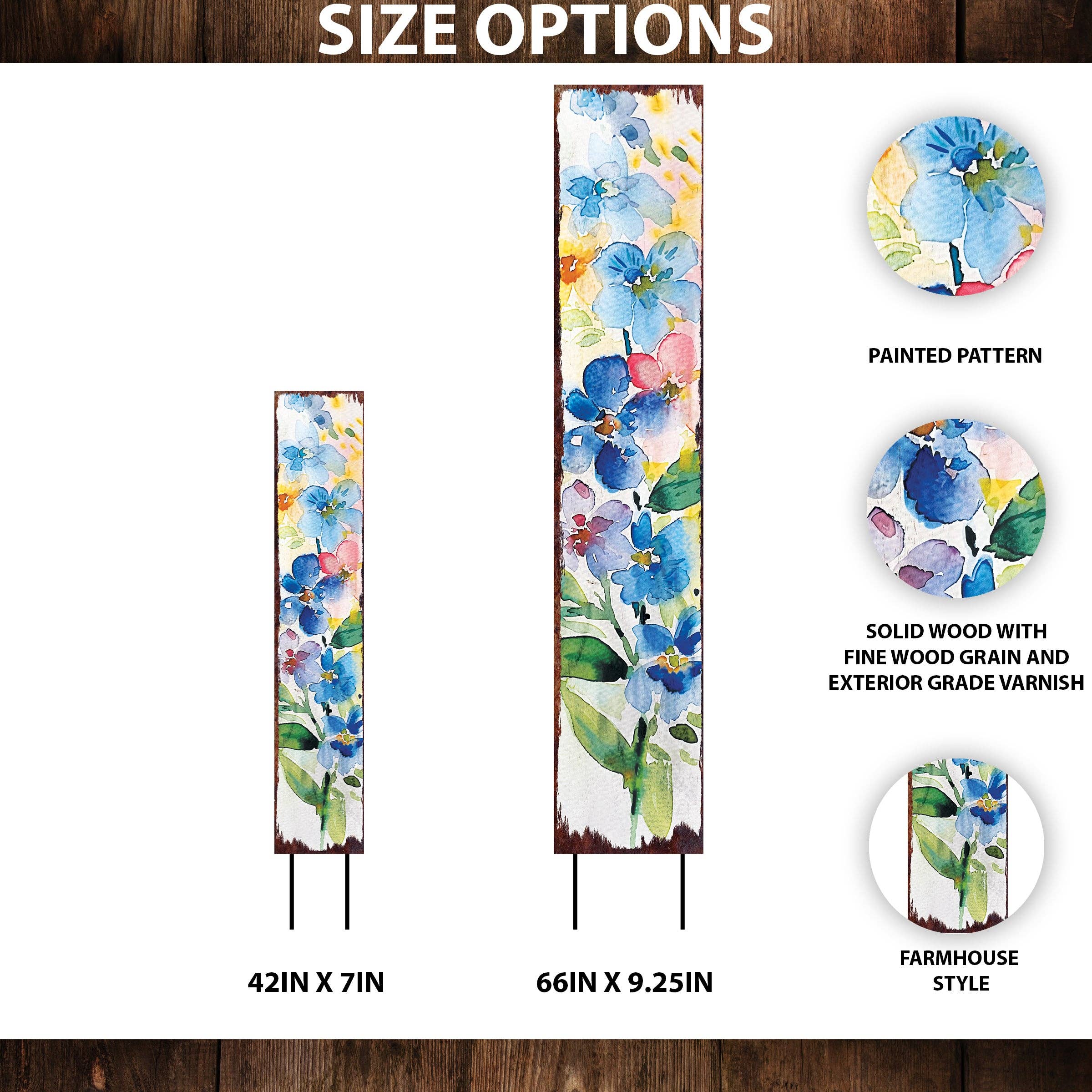 TX USA Corporation - Wholesale Tuin/gazongrondpennen/pinnen - Lente Aquarel Bloementuin Steker | Levendige Buiten Tuin Kunst Decoratie1