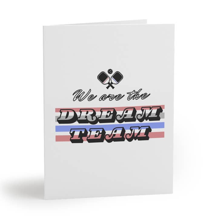 We Are The Dream Team Pickleball Greeting Card for wholesale by Pickle & Paper
