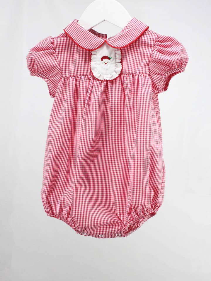 Happy Santa Claire Bubble for wholesale by Baby Blessings Clothing