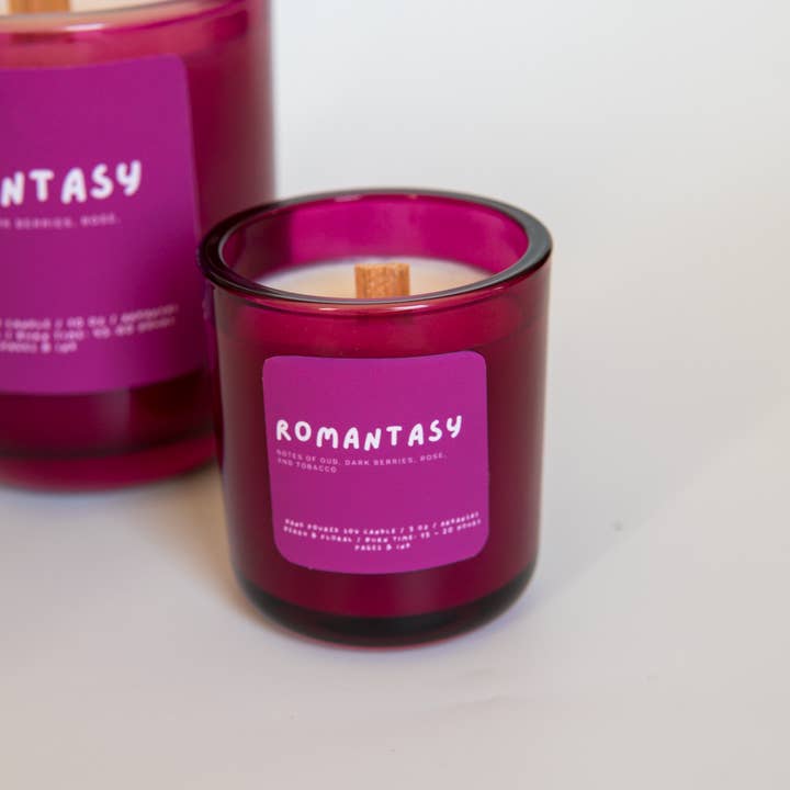 Pages and Ink - Wholesale Jar/Filled Candle - Romantasy: Berries & Tobacco Candle