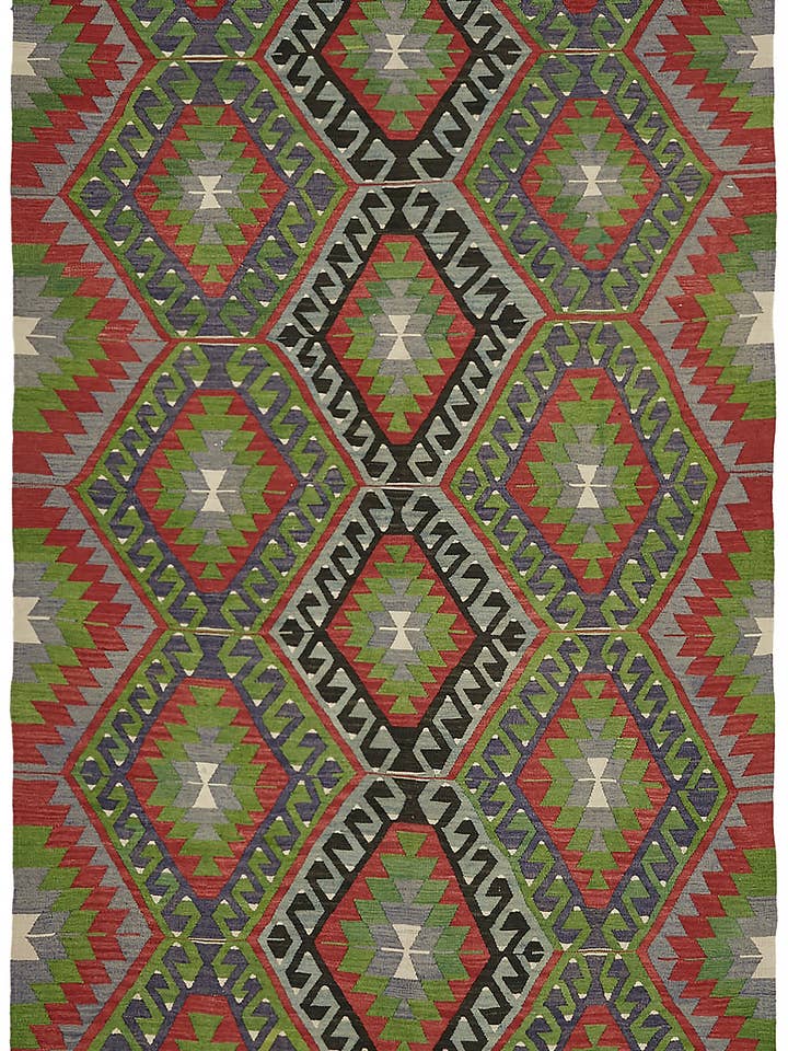 6x9 Meerkleurig Oosters Kilim Tapijt - 45959 voor wholesale door RUG N CARPET