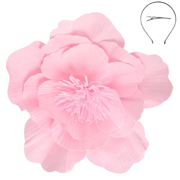 anbfashion - Wholesale Fascinator Hat - Women's - LIGHTWEIGHT CAMELLIA FLOWER FASCINATOR FLW30860