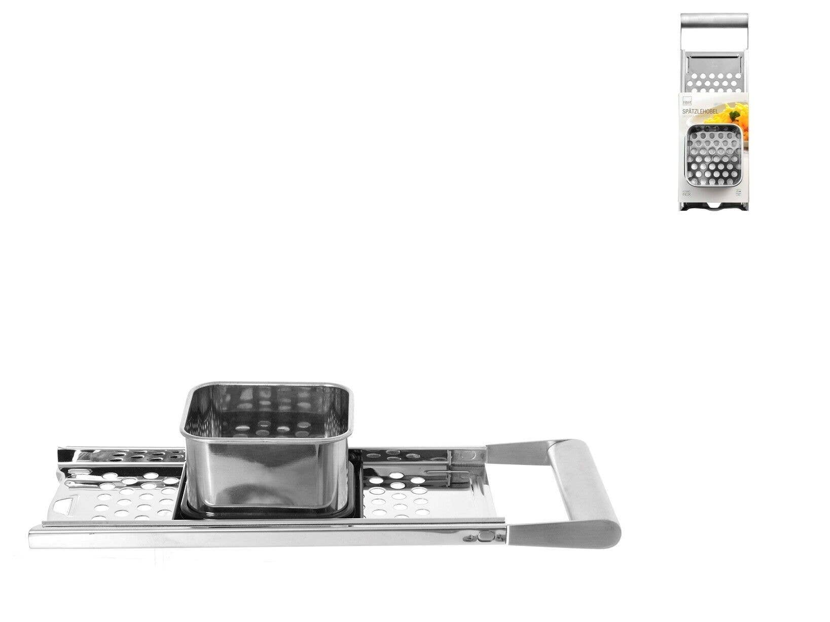 H&H - Vente Ustensile/gadget de cuisine - Machine à gnocchis en acier inoxydable avec plateaux fonctionnels3