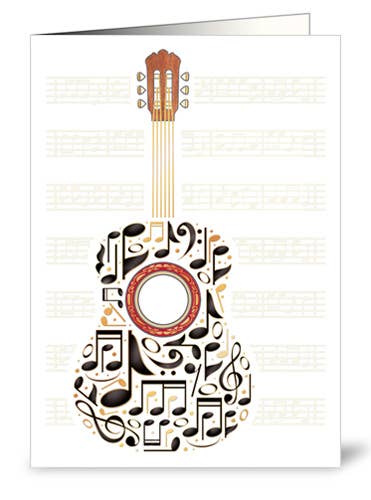 Actetre Deutschland Gmbh - Wholesale Everyday Greeting Card - Guitar, 58090