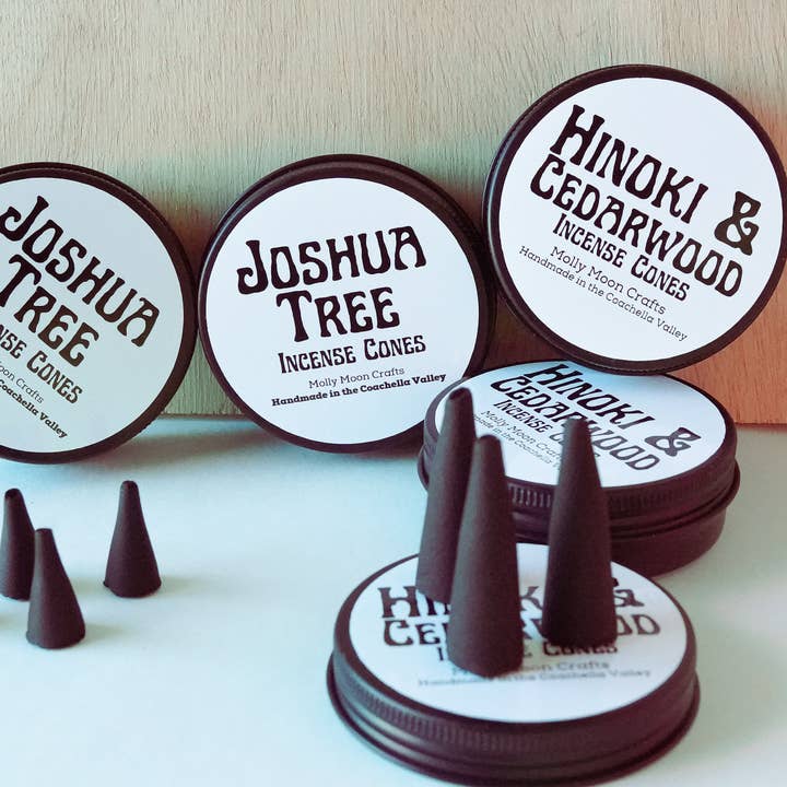 Joshua Tree Incense Cones for wholesale by Molly Moon Crafts