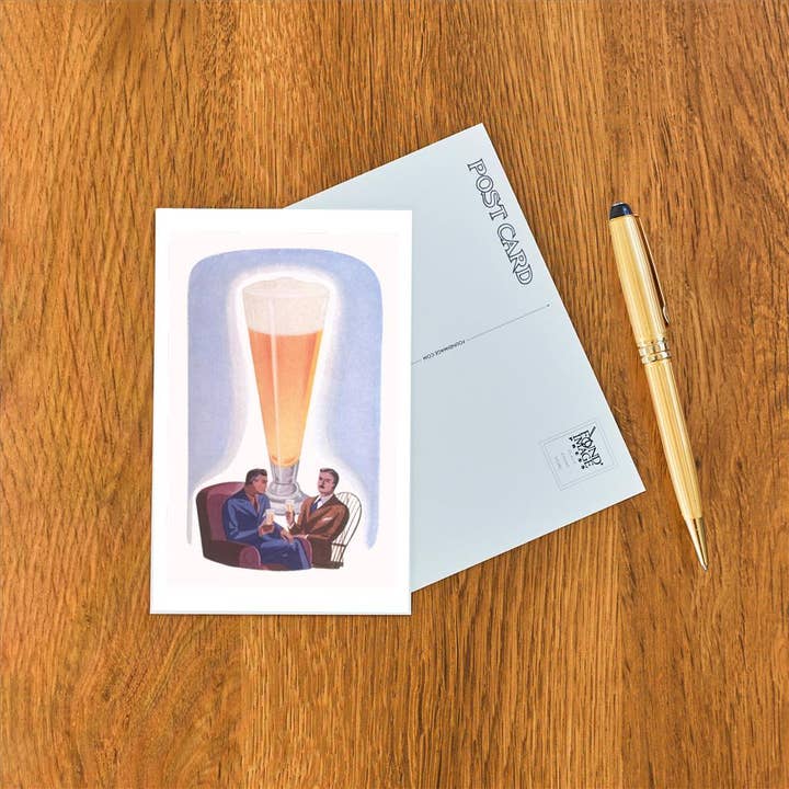 Found Image Press - Wholesale Postcard - Postcard BV-354 Pilsner Glass of Beer1