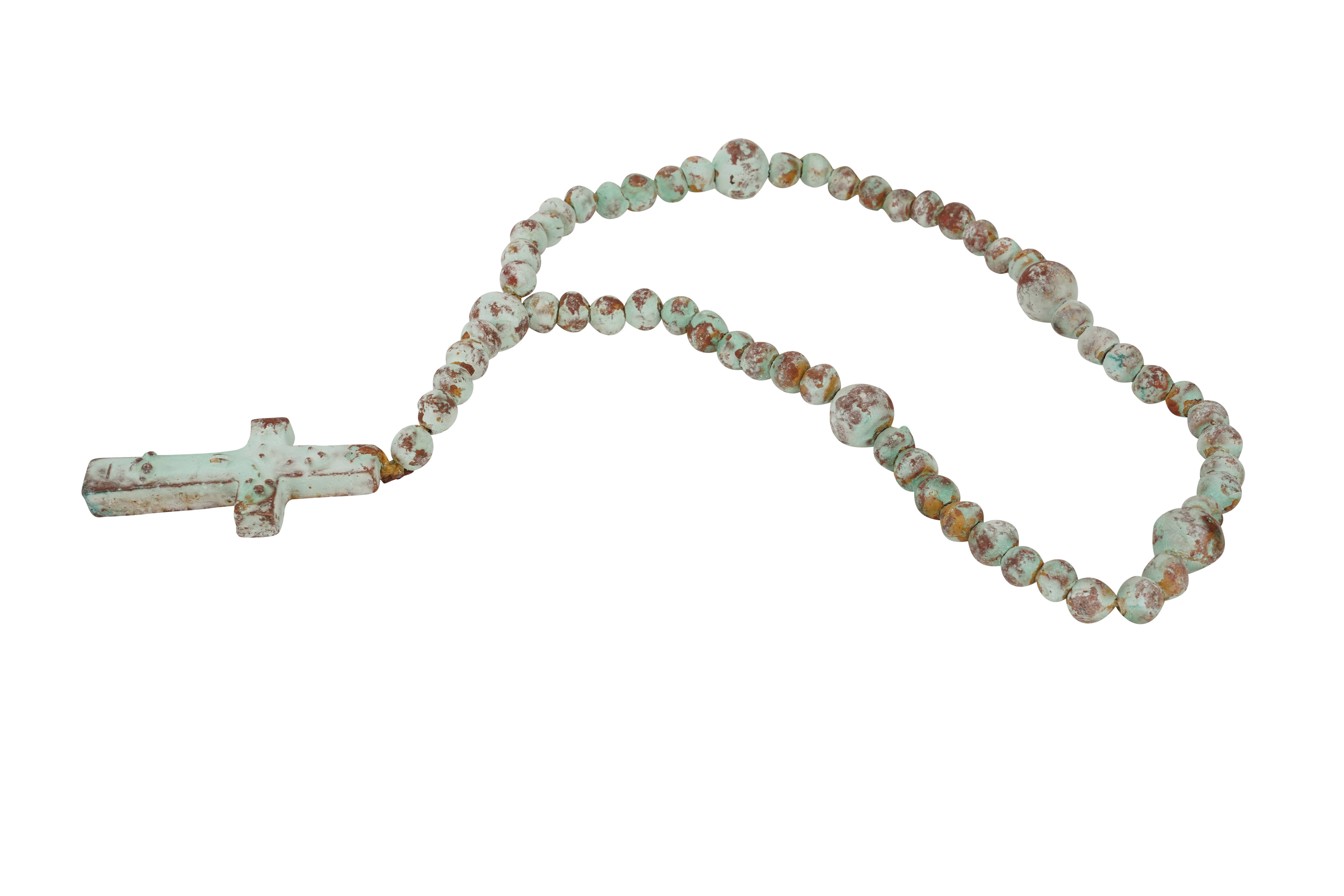 My Amigos Imports - Wholesale Prayer Beads Necklace - Hope Clay Rosary-Beads-Gorgeous-6 Sizes-Handmade-Turquoise6