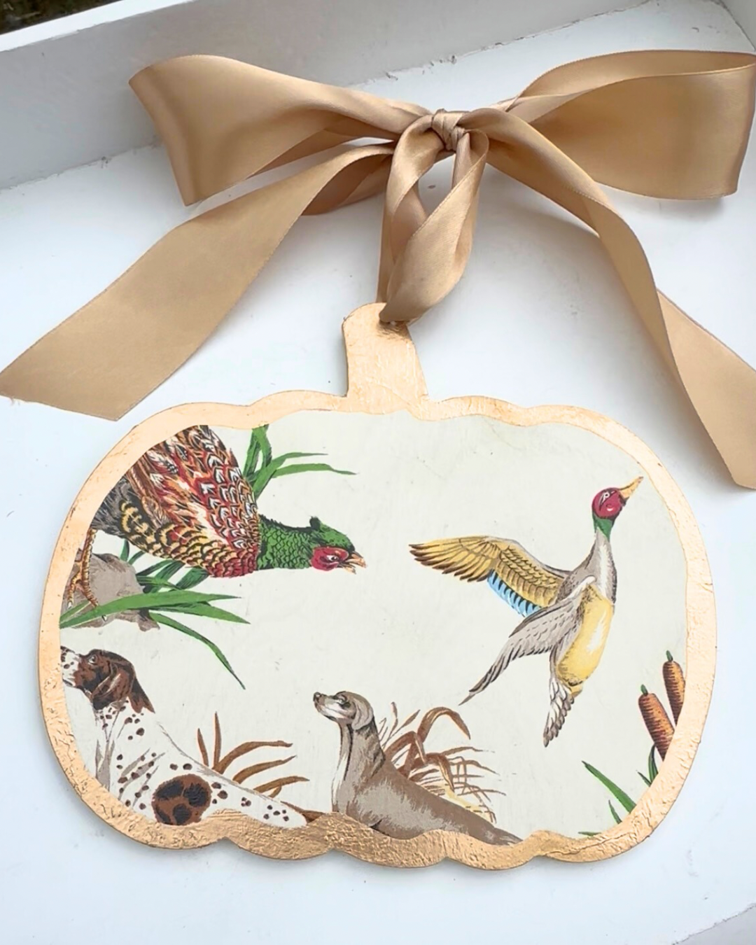 SoCharm Designs – wholesale Door hanger – Pumpkin Door Hanger - Autumn Hunt1