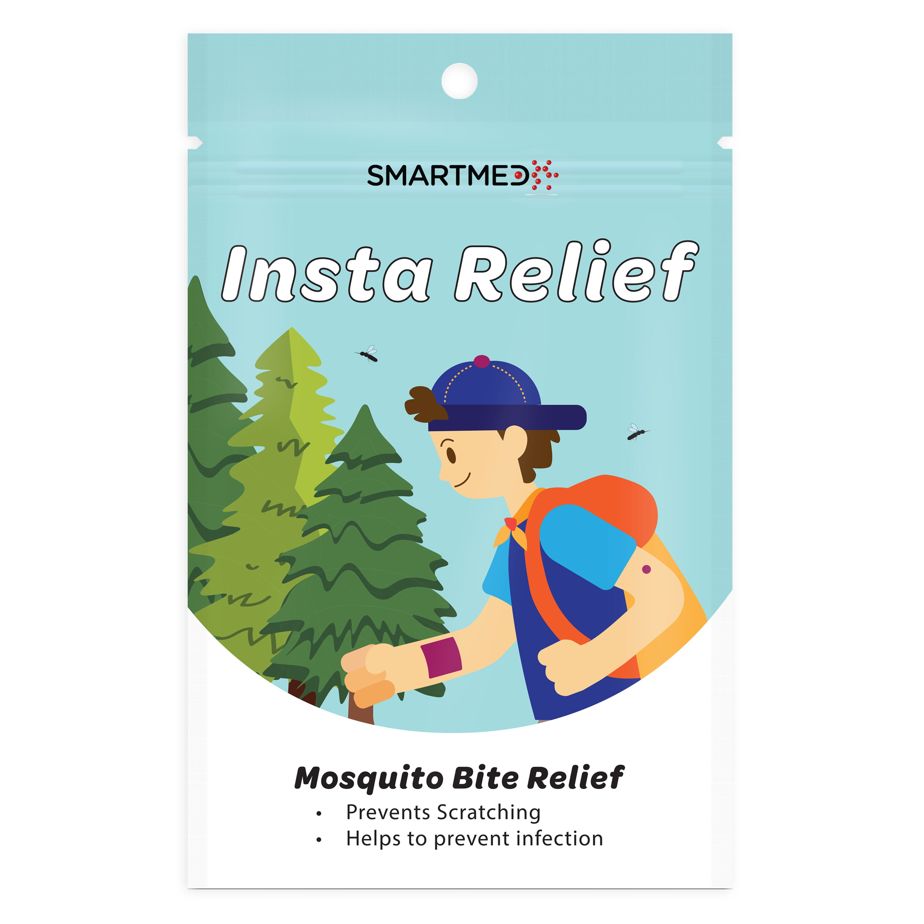 SMARTMED - Vente Pommades/crèmes contre les démangeaisons - SMARTMED Insta Relief – Patchs de soulagement des piqûres de moustiques - Variété 60 patchs1