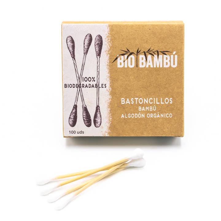 La Rueda Natural - Wholesale Cotton Swab/Q-Tip - Bamboo and organic cotton swabs. 100 pcs.0