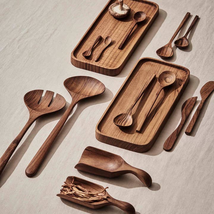 Tell Me More - Vendita all'ingrosso Utensile da cucina - Set da insalata in teak2