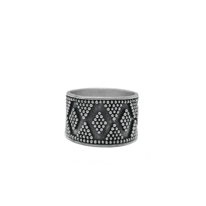 Sterling Silver Aztec Ring for wholesale by SITA
