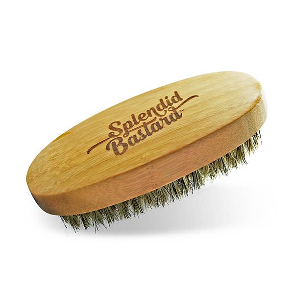 Bamboo Beard Brush for wholesale by Splendid Bastard Beard Supply