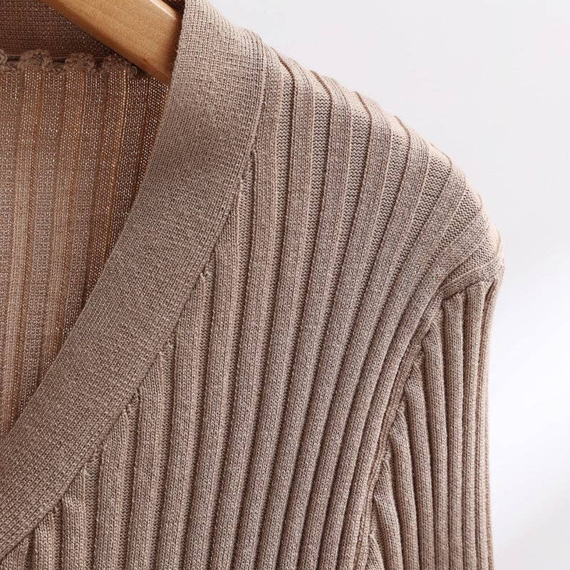 safistyle - Wholesale Top & Skirt Set - Women's - Knit Feather Trim Top and Skirt Set5