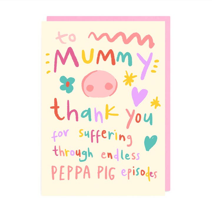 Peppa Pig Moeder Kaart - Moederdag voor wholesale door URGHH Card Co.