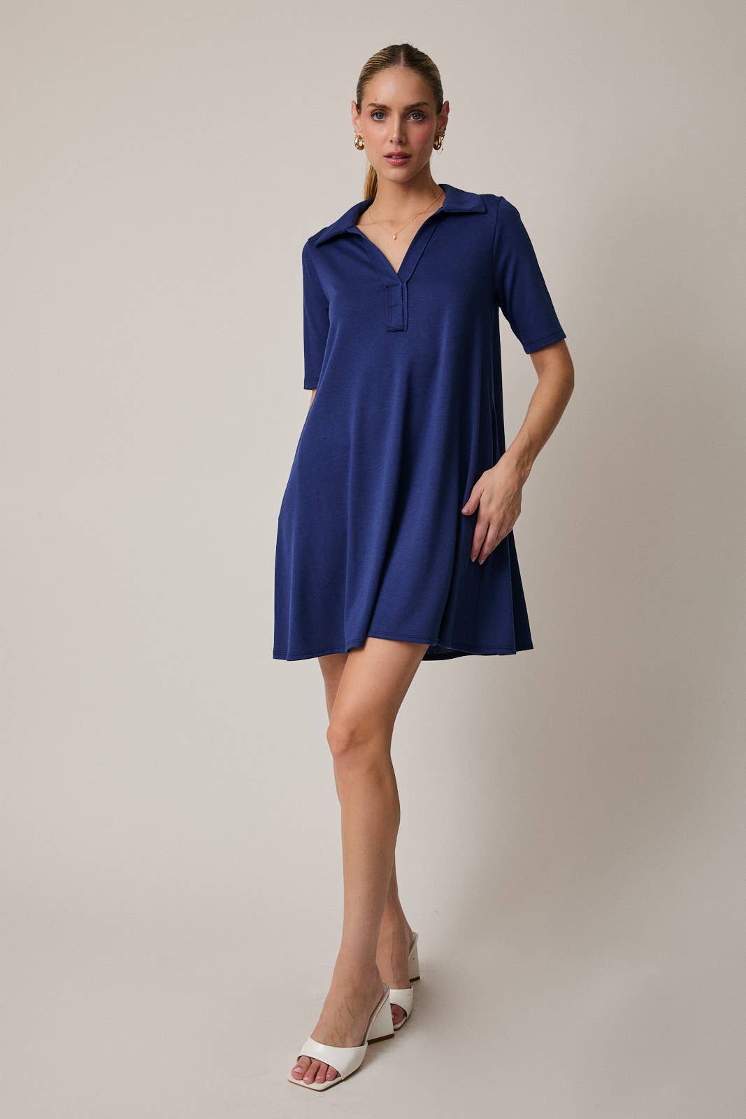 GILLI - Vente Robe – femme - Robe polo mini à manches mi-longues17