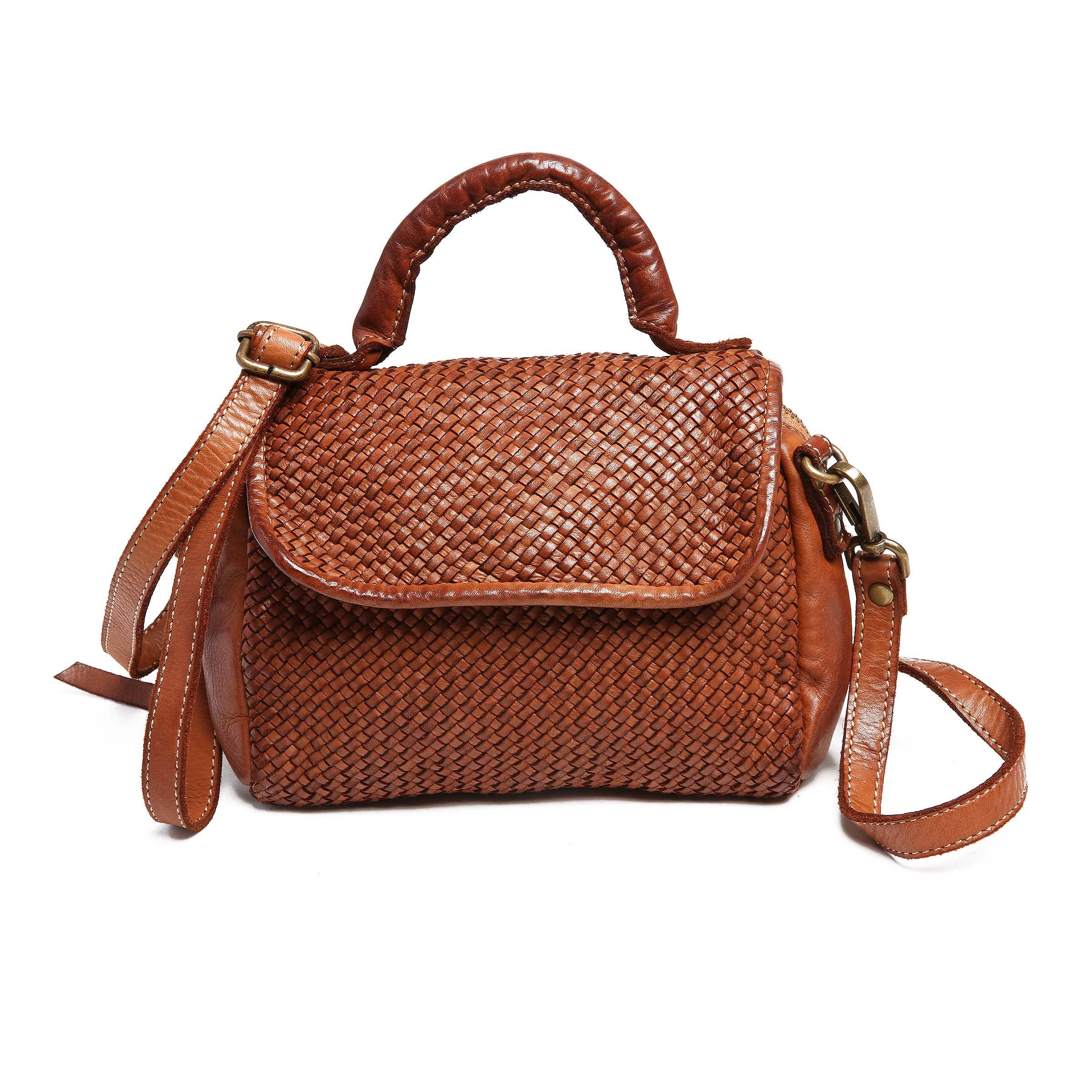 Bolsa Nova Handbags - Wholesale Crossbody Bag - Women's - Lily Woven Leather Minibag24