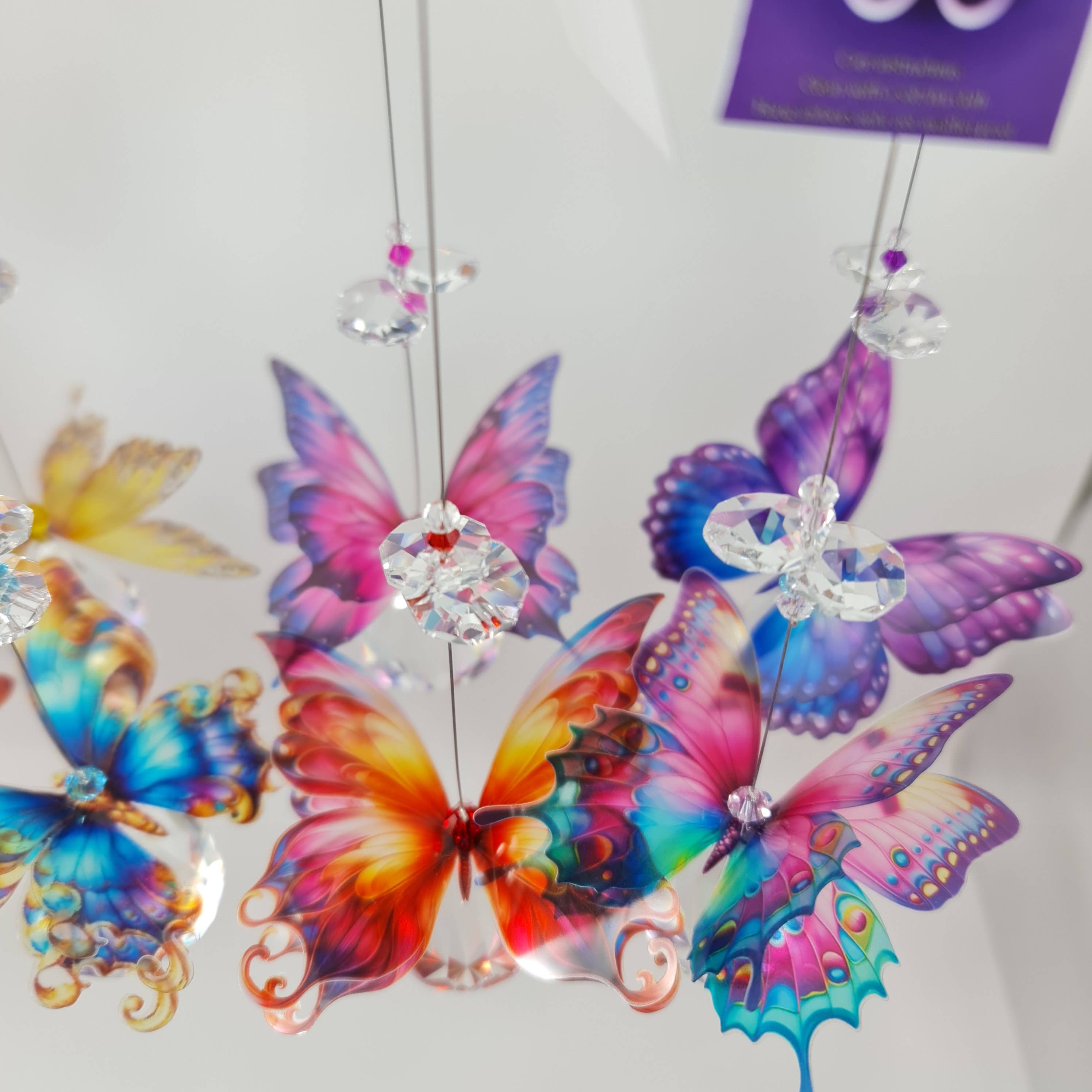 Gifts N Crystals - Wholesale Suncatcher - Butterfly Suncatchers mixed pack of 5- small size7
